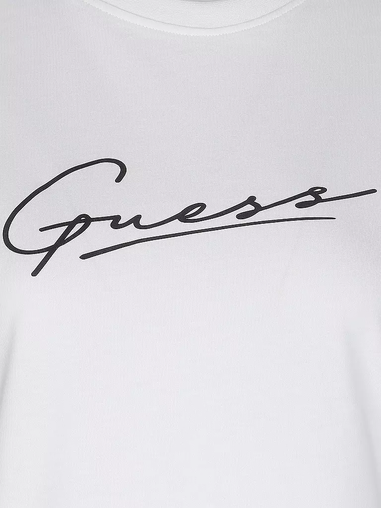 GUESS PERFORMANCE | Damen T-Shirt Logo | weiß