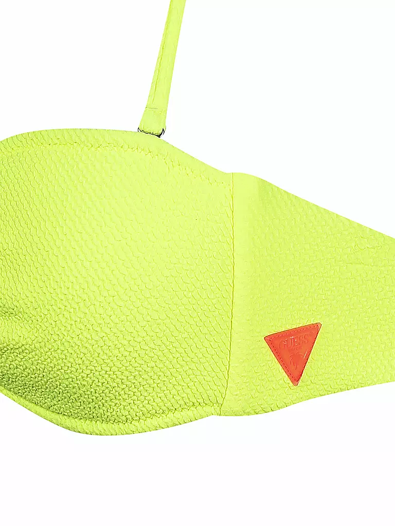 GUESS | Damen Bikinioberteil Bandeau Neon | gelb