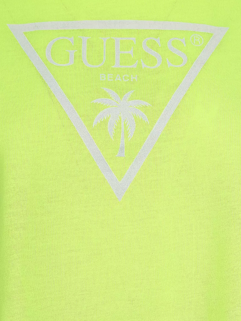 GUESS | Damen Shirt Cropped Neon | gelb
