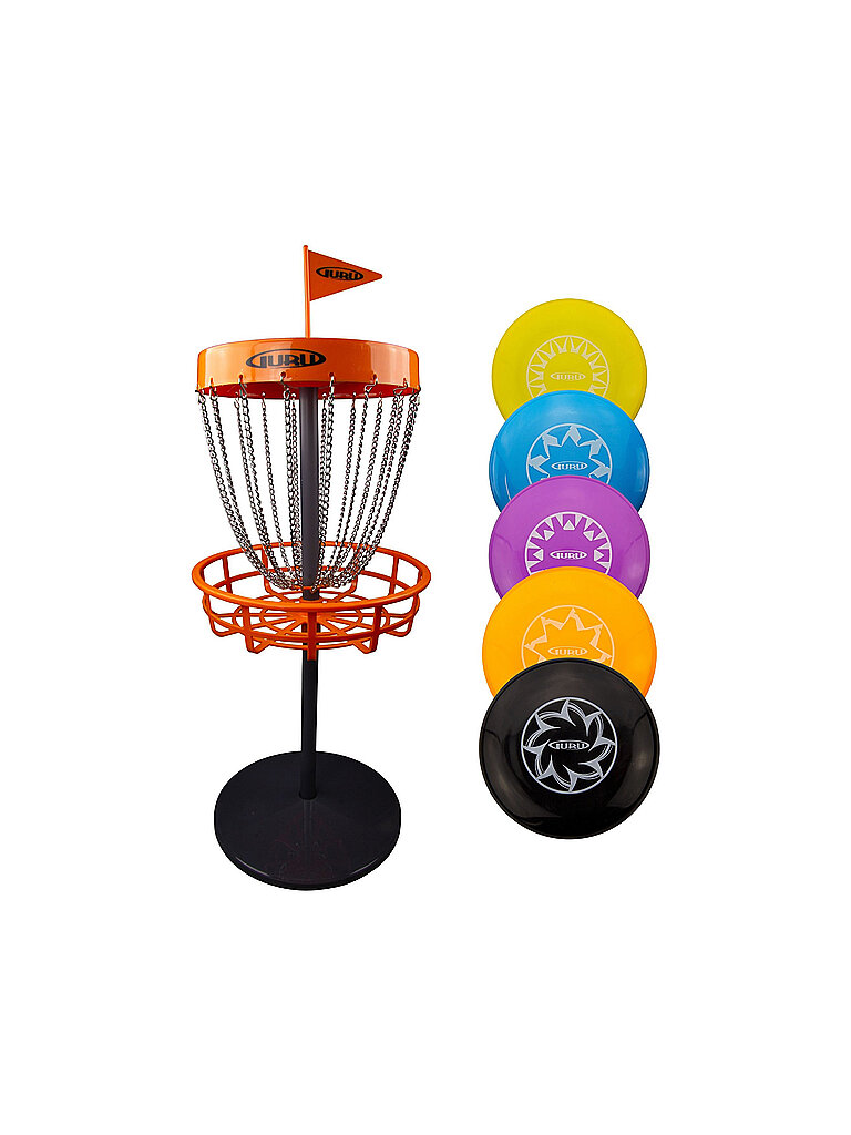 GURU GURU Guru Disc Golf Mini Basket-Set inkl. 5 Scheiben rot, rot