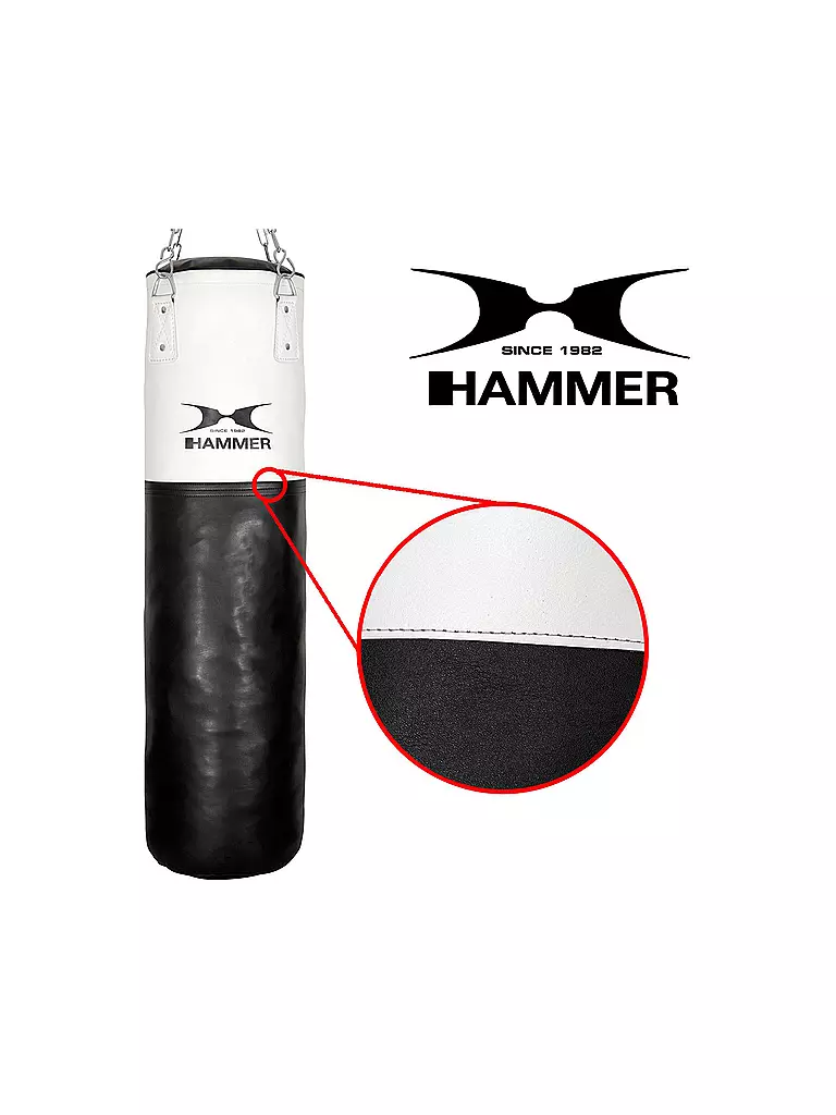 HAMMER | Boxsack Premium White Kick 120cm | weiss