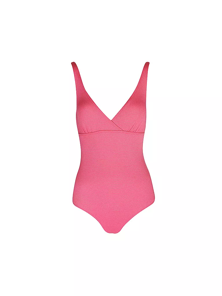 HOT STUFF |  Damen Badeanzug V-Neck | pink