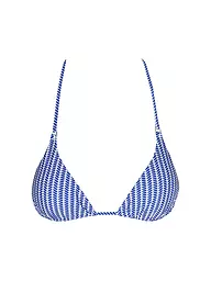 HOT STUFF |  Damen Bikinioberteil Triangel Solid  | blau