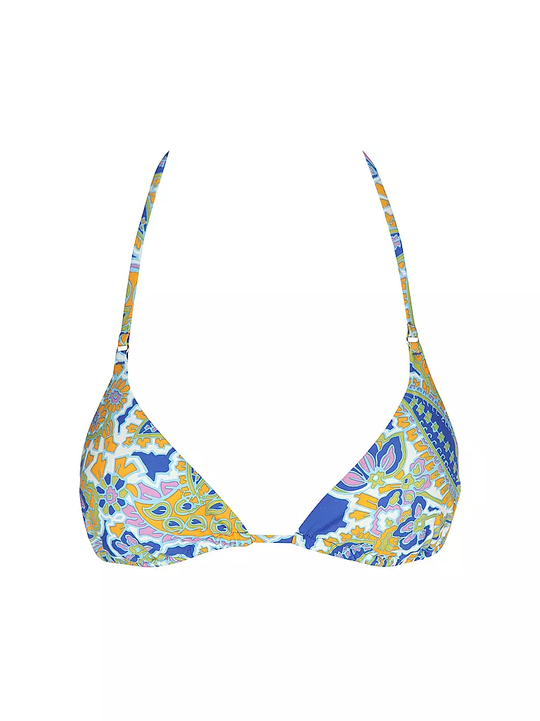 HOT STUFF |  Damen Bikinioberteil Triangel Solid  | blau