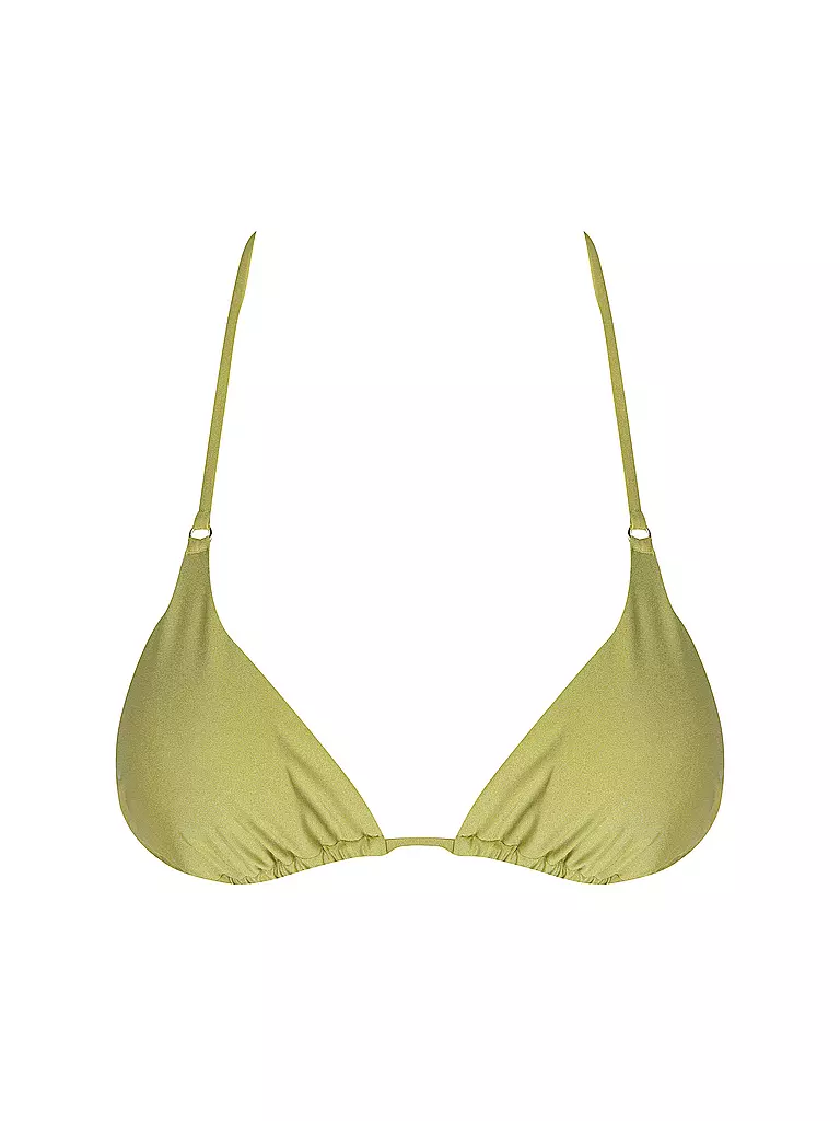 HOT STUFF |  Damen Bikinioberteil Triangel Solid  | grün
