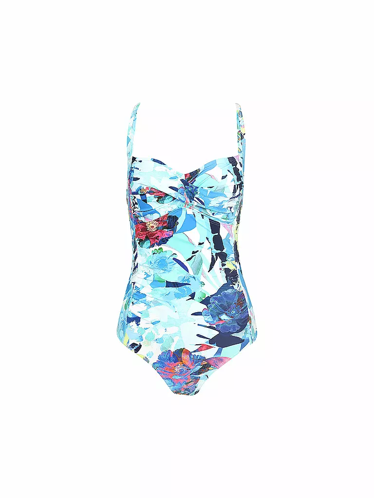 HOT STUFF | Damen Badeanzug Aqua Flower | blau