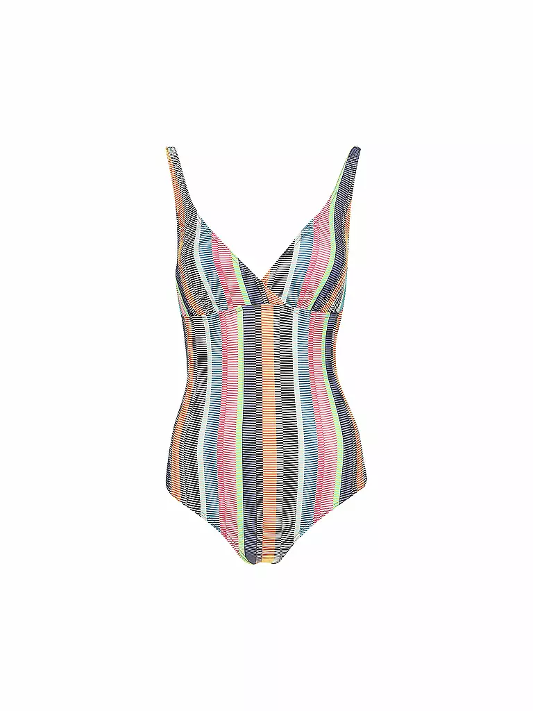 HOT STUFF | Damen Badeanzug Multi Stripes | bunt