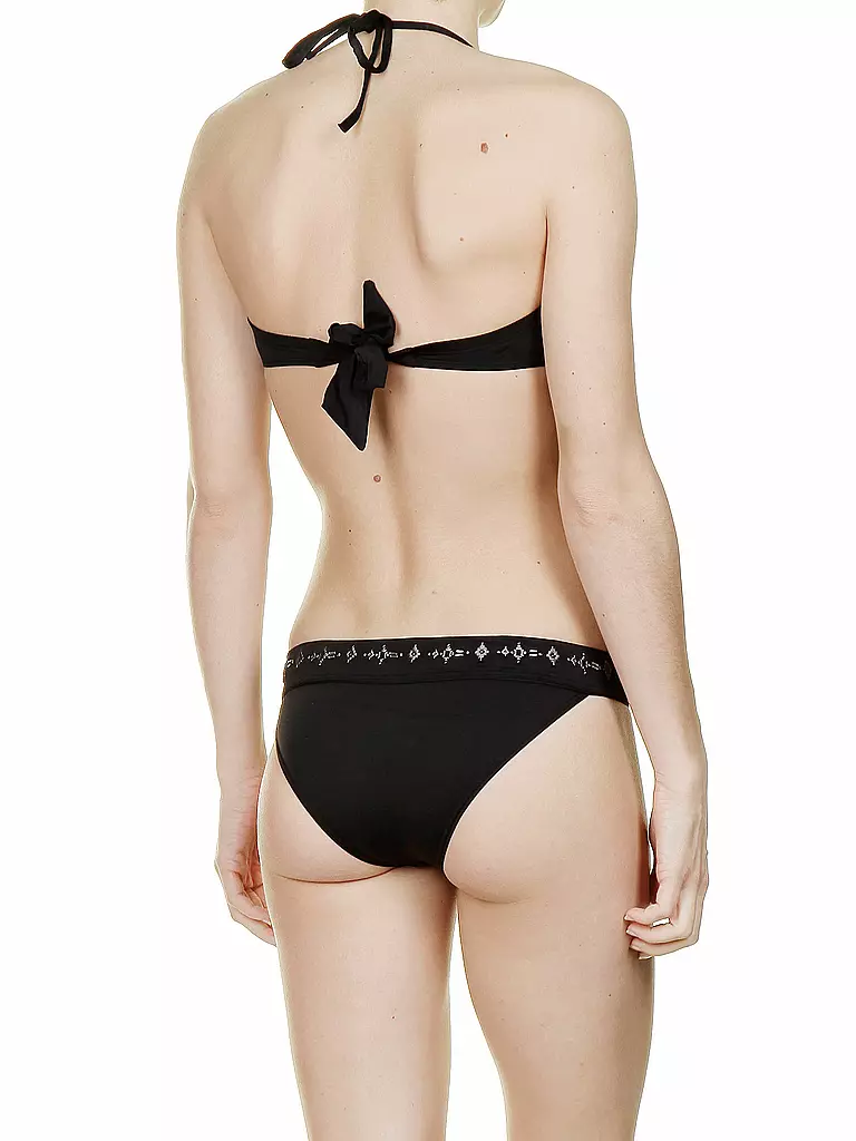 HOT STUFF | Damen Bandeau Bikini Pearls | schwarz
