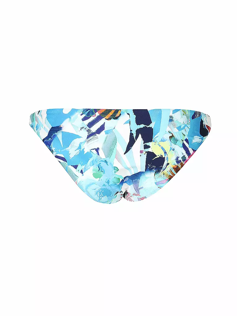 HOT STUFF | Damen Bikinihose Aqua Flower | blau
