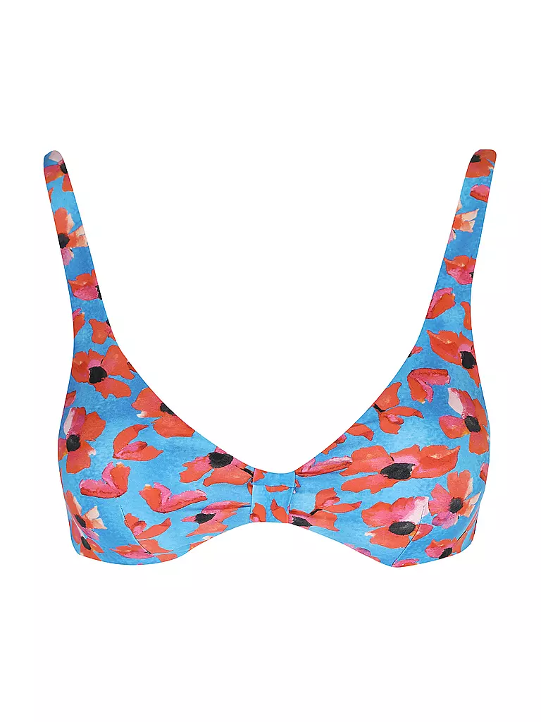 HOT STUFF | Damen Bikinioberteil geknotet | blau