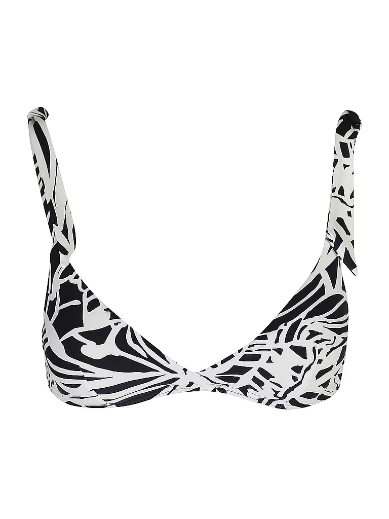 HOT STUFF | Damen Bikinioberteil mit Maschen Print | dunkelblau