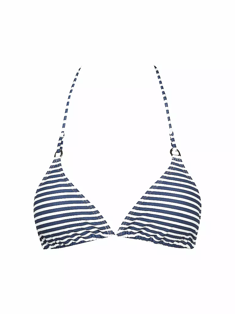 HOT STUFF | Damen Triangel-Bikinioberteil Maritim | blau