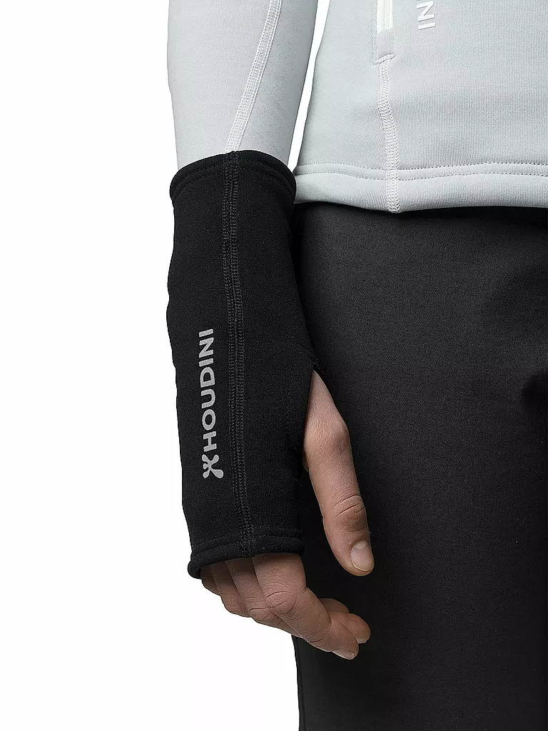 Wie Bekommt Man Handwärmer Wieder Flüssig HOUDINI Damen Handgelenkwärmer Power schwarz