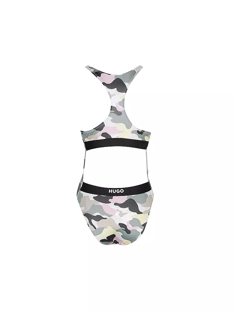 HUGO | Damen Badeanzug Camouflage | bunt