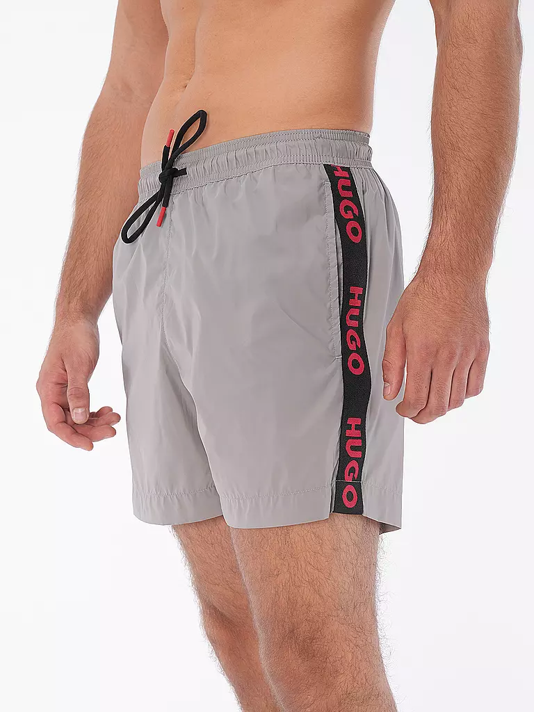 grau HUGO Fab Badeshort Herren