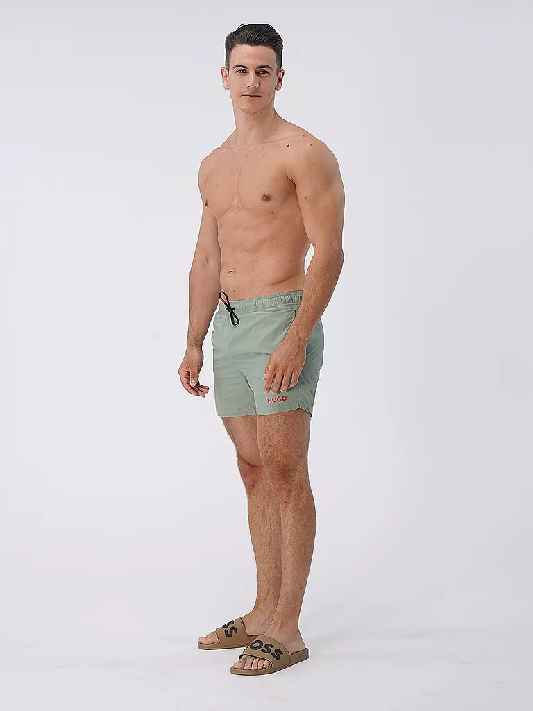 HUGO | Herren Badeshort Haiti | grau