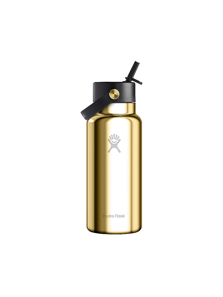 Hydro Flask HYDRO FLASK Trinkflasche Wide Flex Straw Limited Edition 946ml isoliert gold, gold
