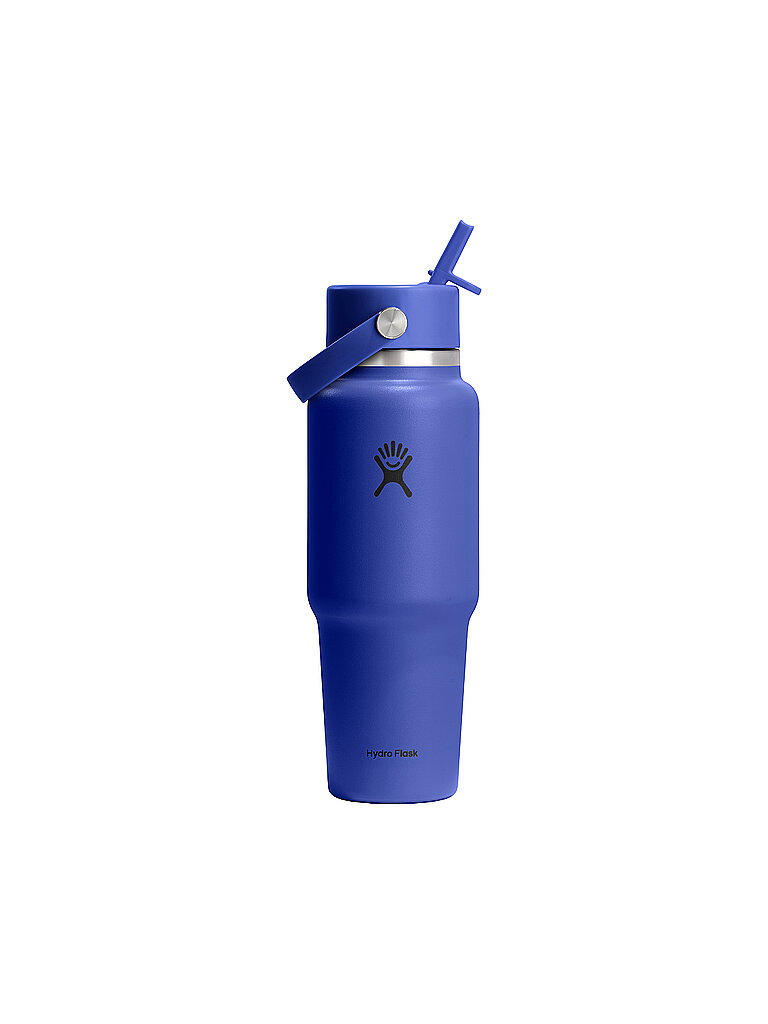 Hydro Flask HYDRO FLASK Trinkflasche 32oz Wide Mouth Travel Bottle with Flex Straw Cap blau, blau
