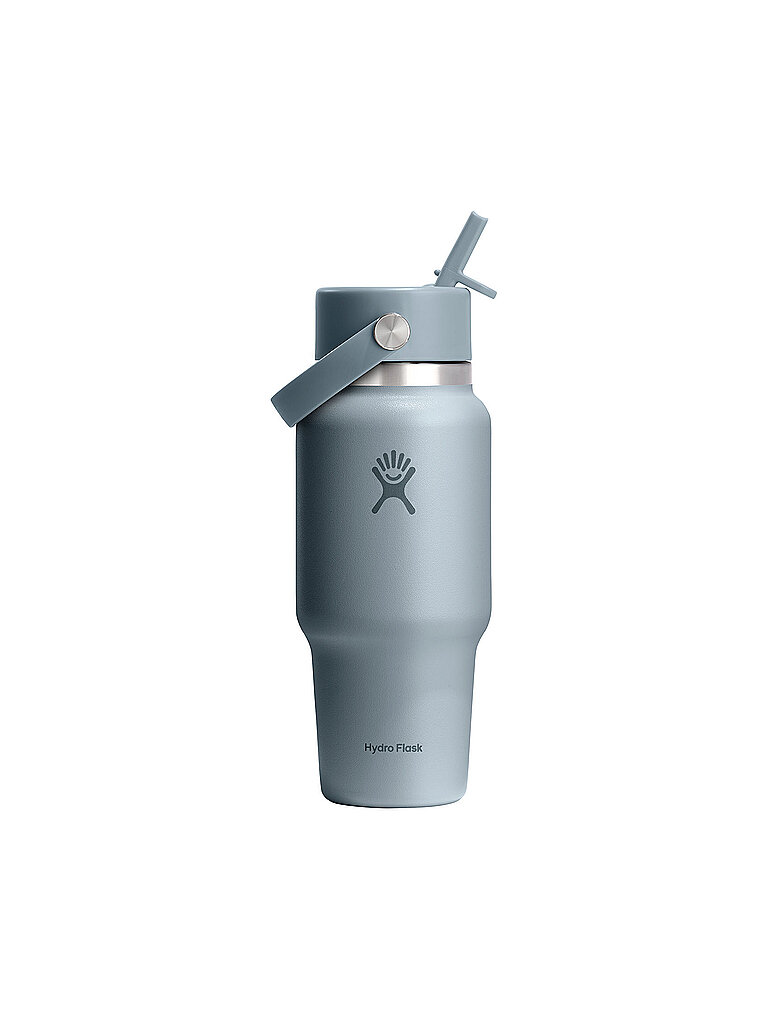 HYDRO FLASK Trinkflasche Wide Mouth Flex Straw Travel 710ml hellgrau