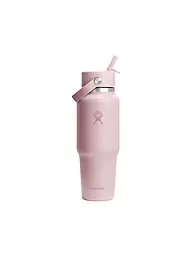 HYDRO FLASK | Trinkflasche 32oz Wide Mouth Travel Bottle with Flex Straw Cap | rosa