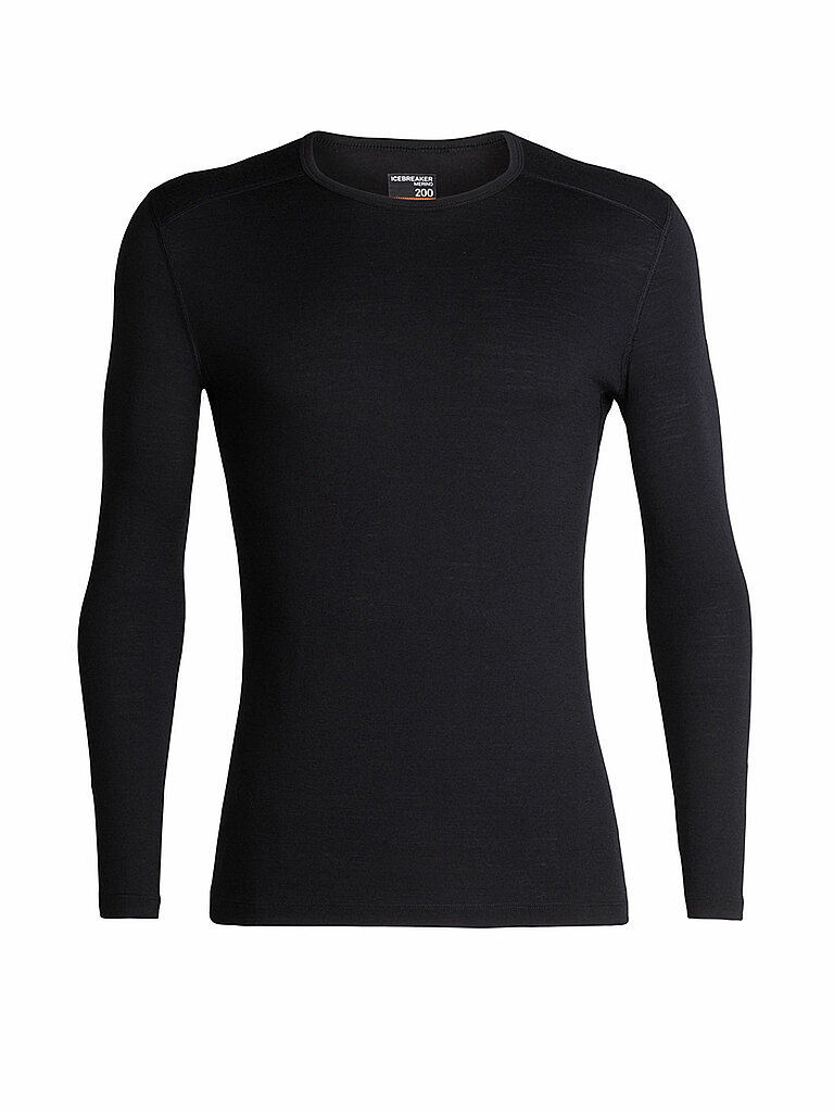 Icebreaker ICEBREAKER Herren Funktionsshirt Merino 200 Oasis LS schwarz | S, schwarz