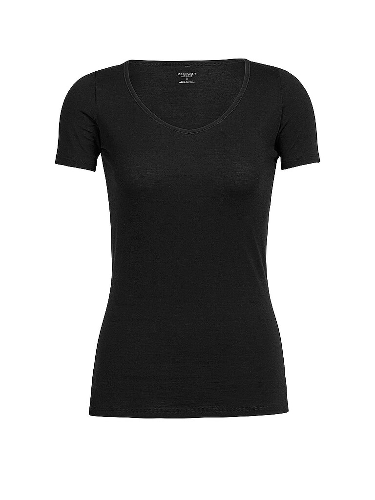 Icebreaker ICEBREAKER Damen T-Shirt 150 Siren Sweetheart schwarz | XS, schwarz