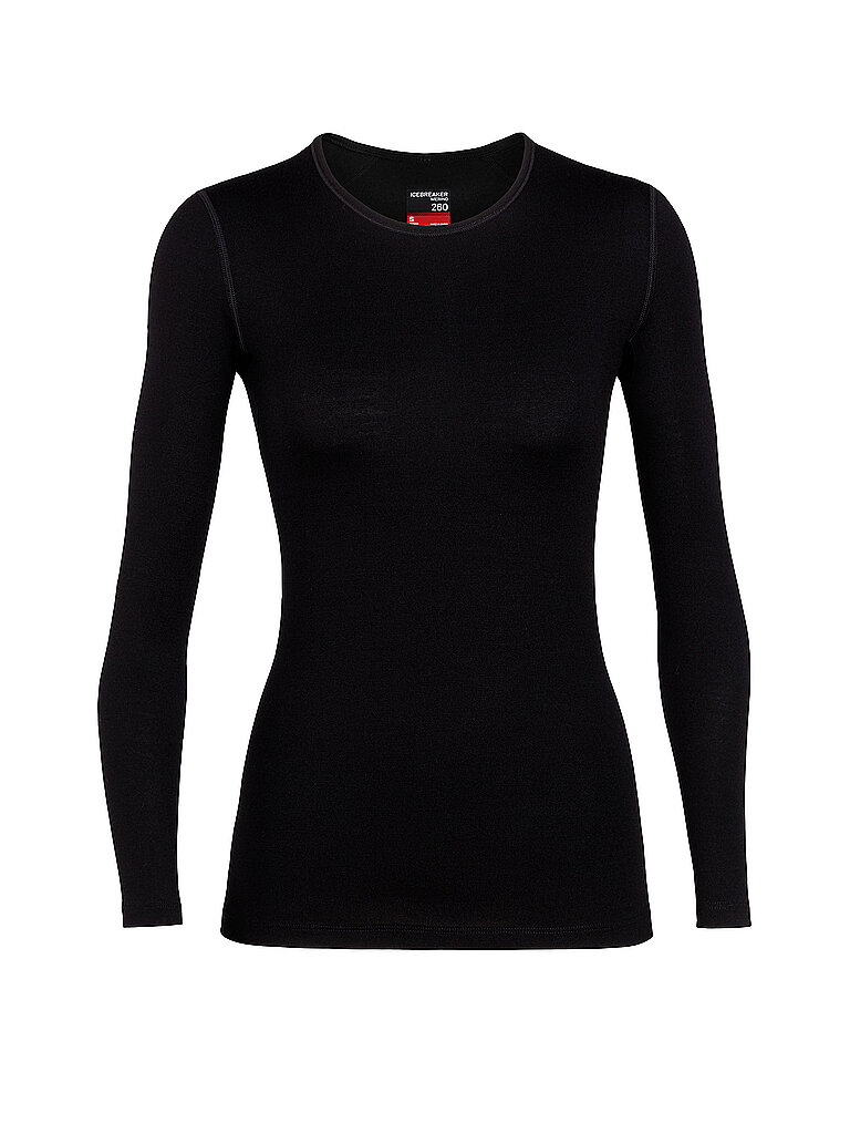 Icebreaker ICEBREAKER Damen Funktionsshirt 260 Tech LS schwarz | XS, schwarz
