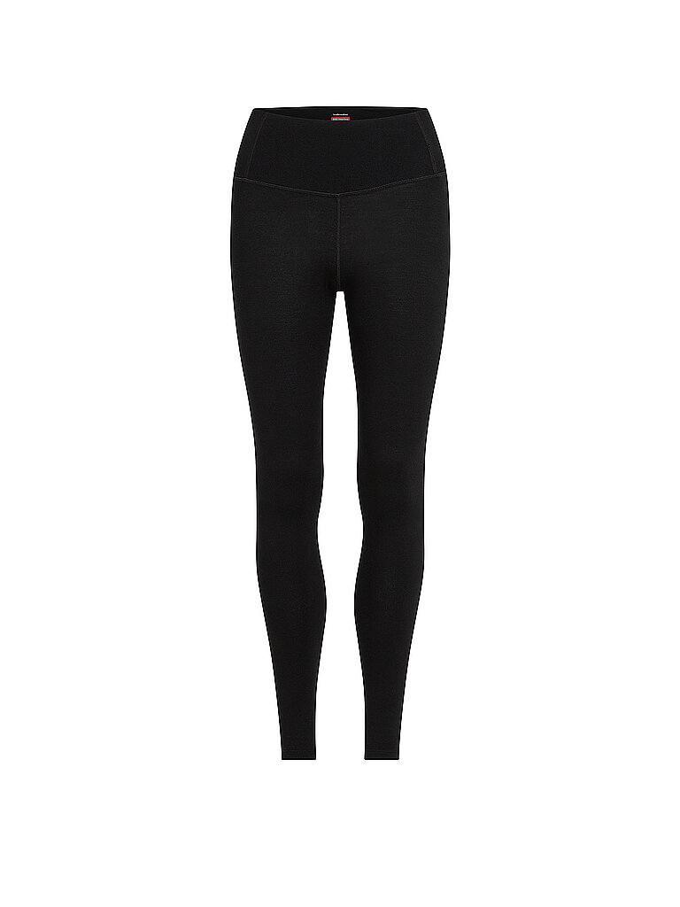 Icebreaker ICEBREAKER Damen Unterziehhose Tech High Rise 260 schwarz | XS, schwarz
