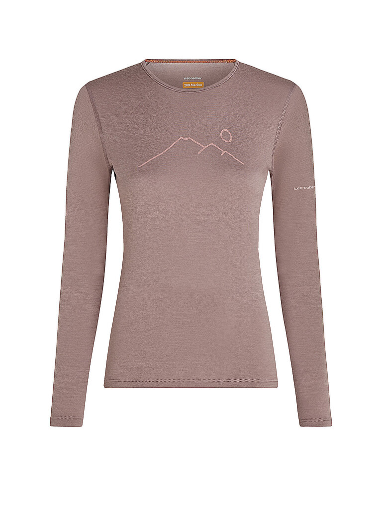 Icebreaker ICEBREAKER Damen Unterzieh Shirt Oasis 200 rosa | XS, rosa