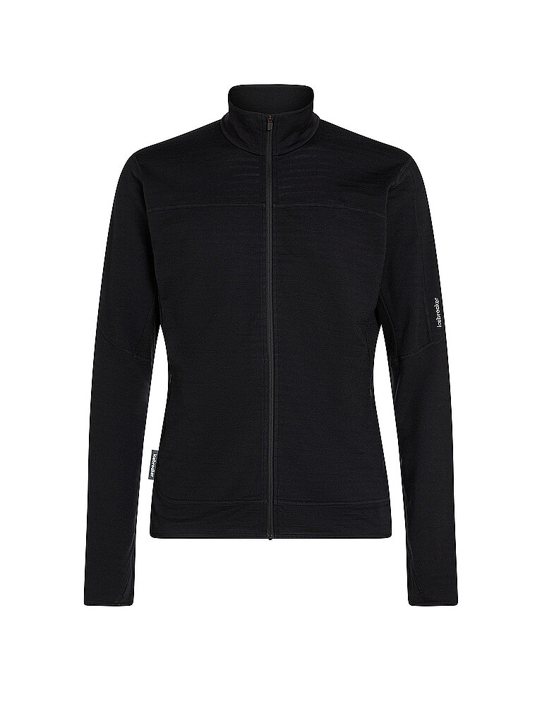 ICEBREAKER Herren Fleecejacke Real 300 Merino schwarz | M