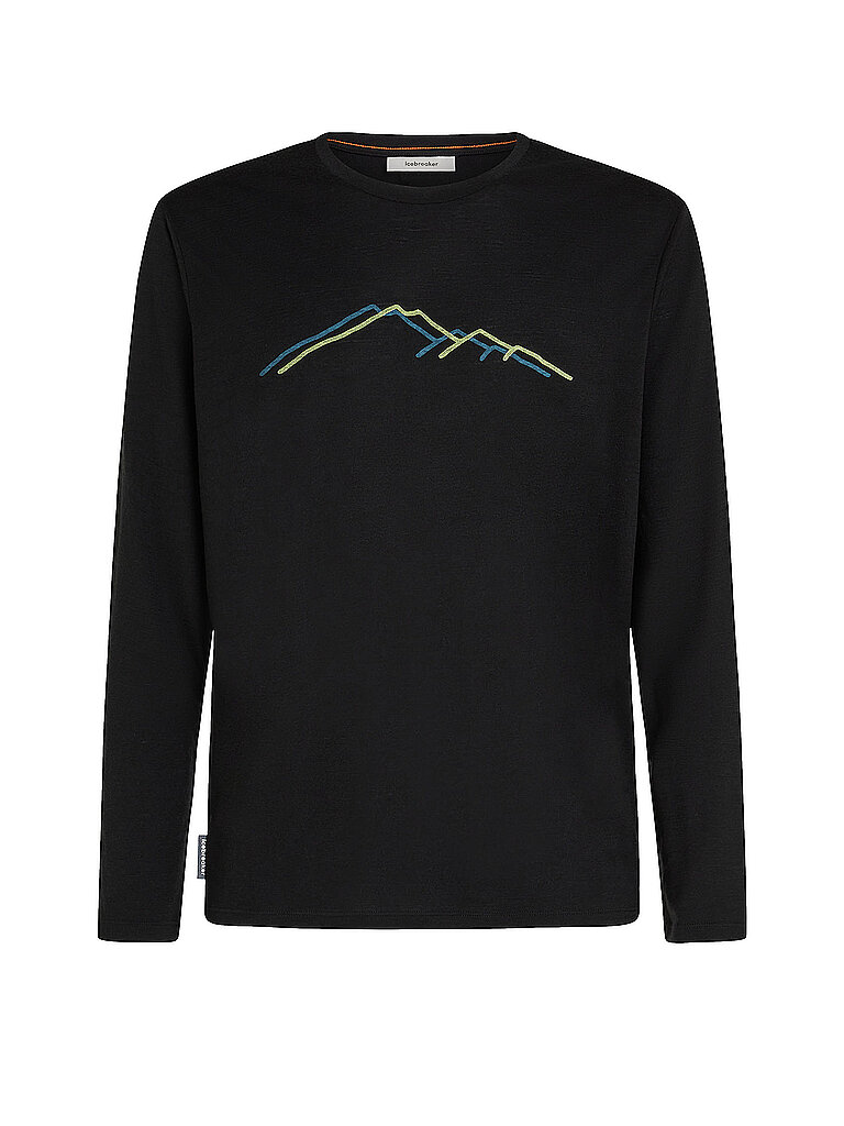 Icebreaker ICEBREAKER Herren Unterziehshirt Rain Ridge 150 Tech schwarz | S, schwarz