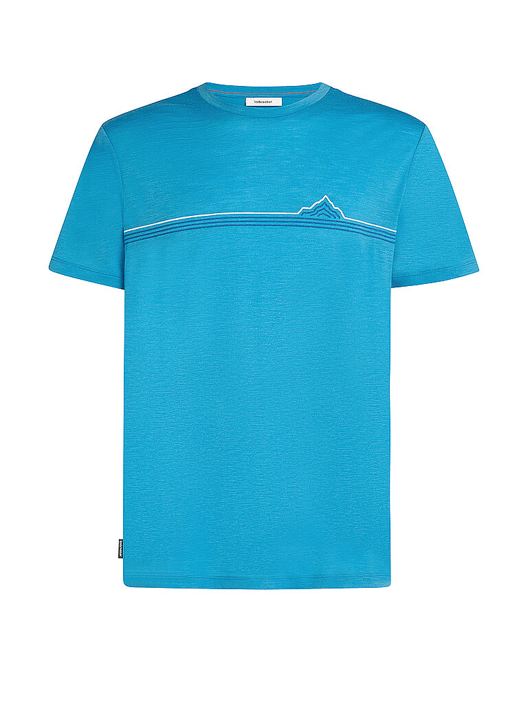 Icebreaker ICEBREAKER Herren Funktionsshirt 150 Tech Lite T-Shirt Range Stripes blau | M, blau