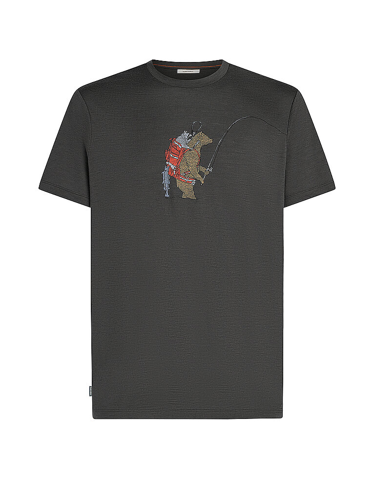 Icebreaker ICEBREAKER Herren Funktionsshirt Merino 150 Tech Lite Bear Catch grau | L, grau