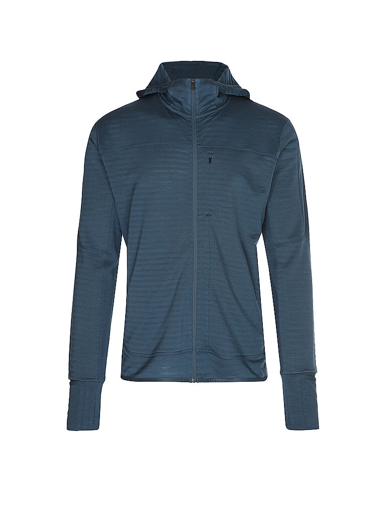 ICEBREAKER Herren Fleecejacke Real Fleece 300 Merino Hoodie grau | L