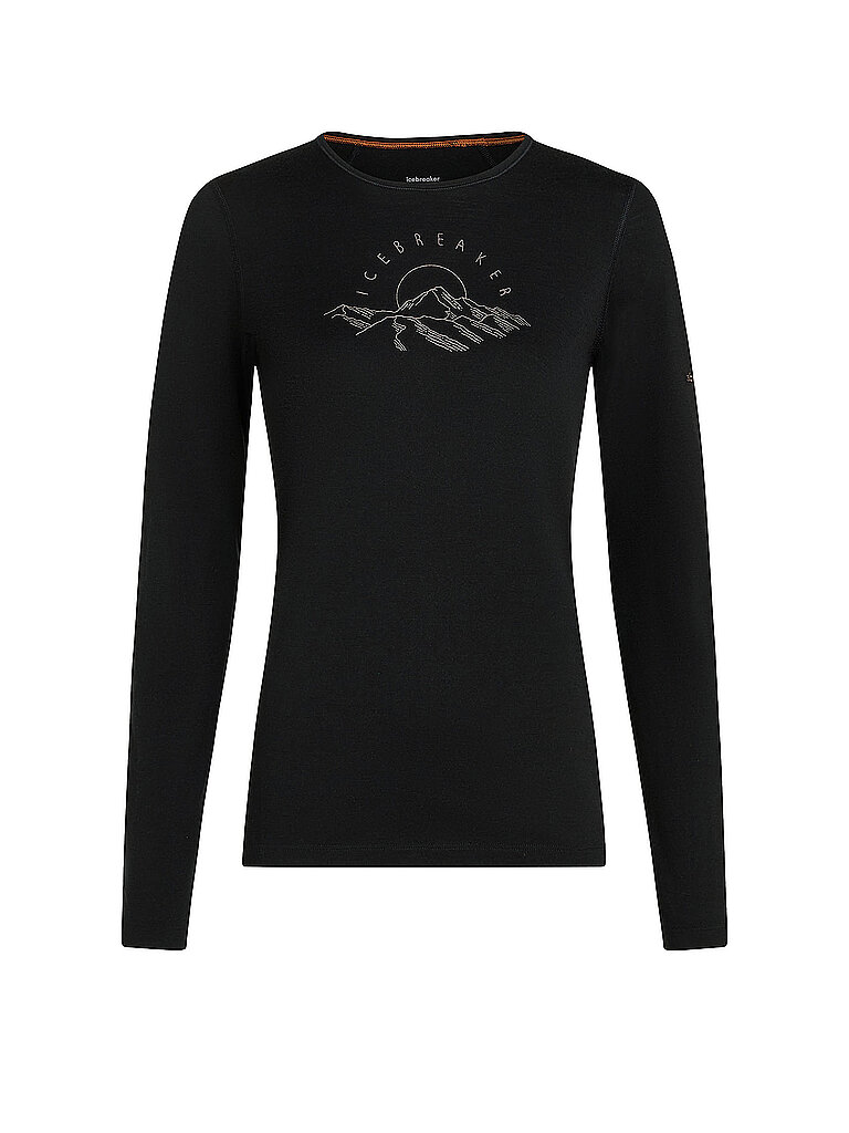 ICEBREAKER Damen Funktionsshirt Oasis 200 Sunrise Summit schwarz | M
