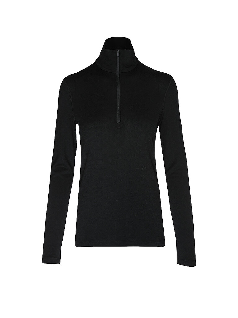 Icebreaker ICEBREAKER Damen Unterzieh Zipshirt Oasis 260 schwarz | XS, schwarz