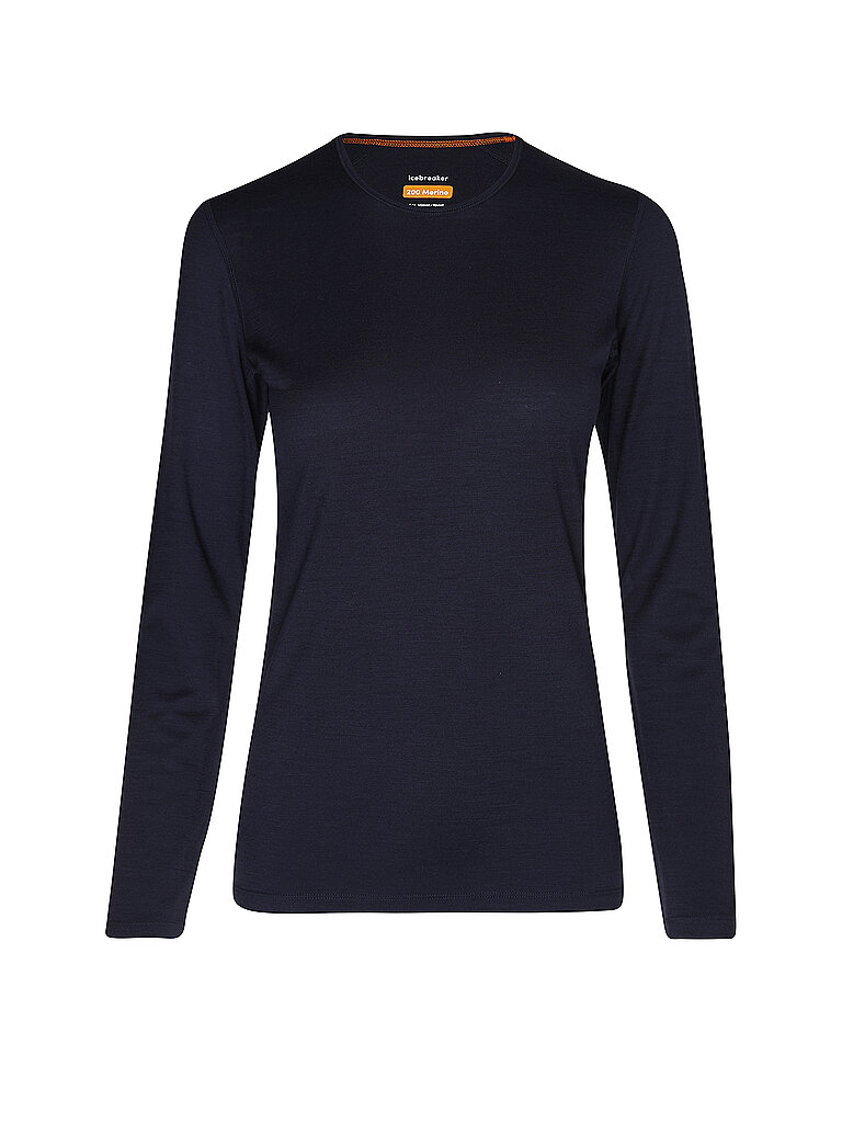 Icebreaker ICEBREAKER Damen Funktionsshirt Merino 200 Oasis LS dunkelblau | XS, dunkelblau