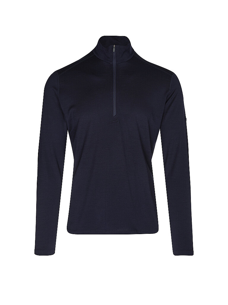 Icebreaker ICEBREAKER Herren Unterzieh Zipshirt Oasis 200 dunkelblau | S, dunkelblau