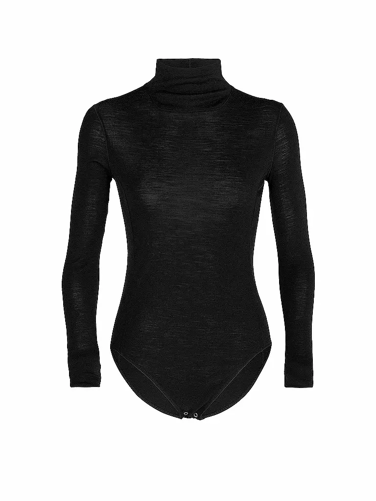 ICEBREAKER | Damen Bodysuit Merino Queens  | schwarz