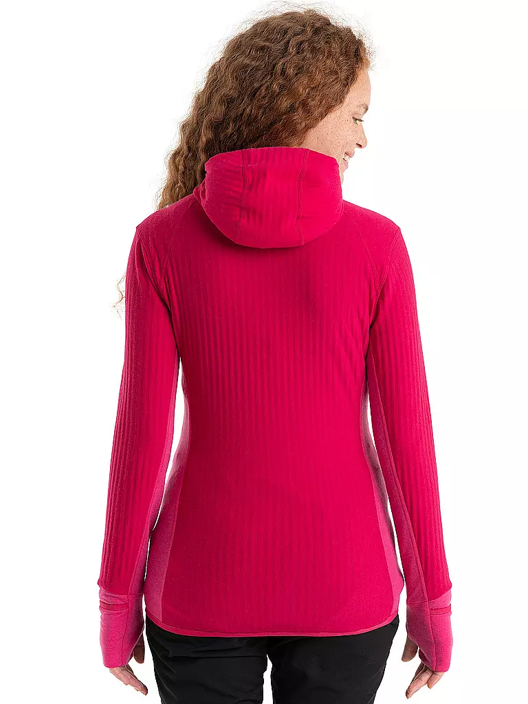 ICEBREAKER | Damen Fleecejacke RealFleece™ Merino Descender | beere