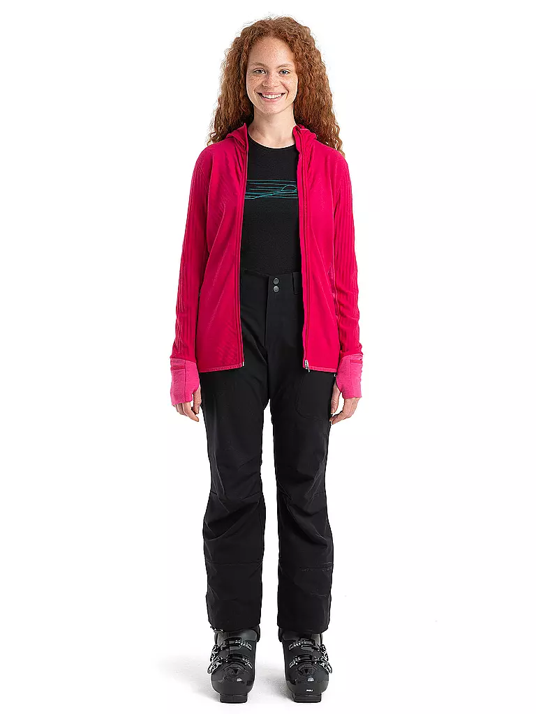 ICEBREAKER | Damen Fleecejacke RealFleece™ Merino Descender | beere