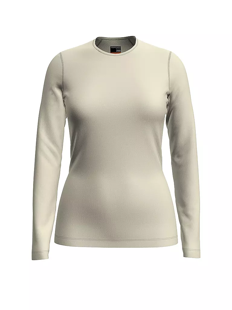 ICEBREAKER | Damen Funktionsshirt Merino 200 Oasis LS | weiss