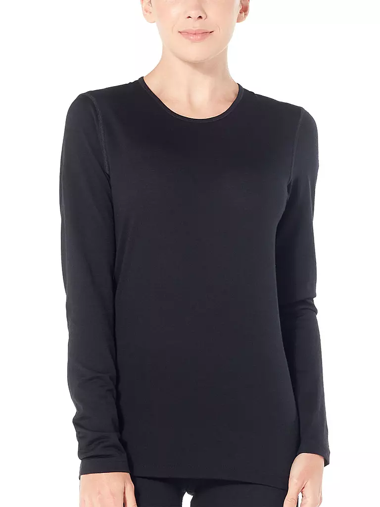 ICEBREAKER | Damen Funktionsshirt Merino 200 Oasis LS | schwarz