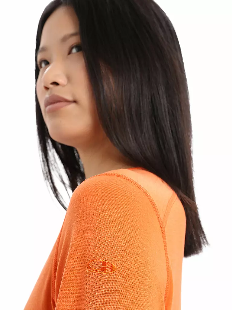 ICEBREAKER | Damen Funktionsshirt Merino 200 Oasis LS | orange