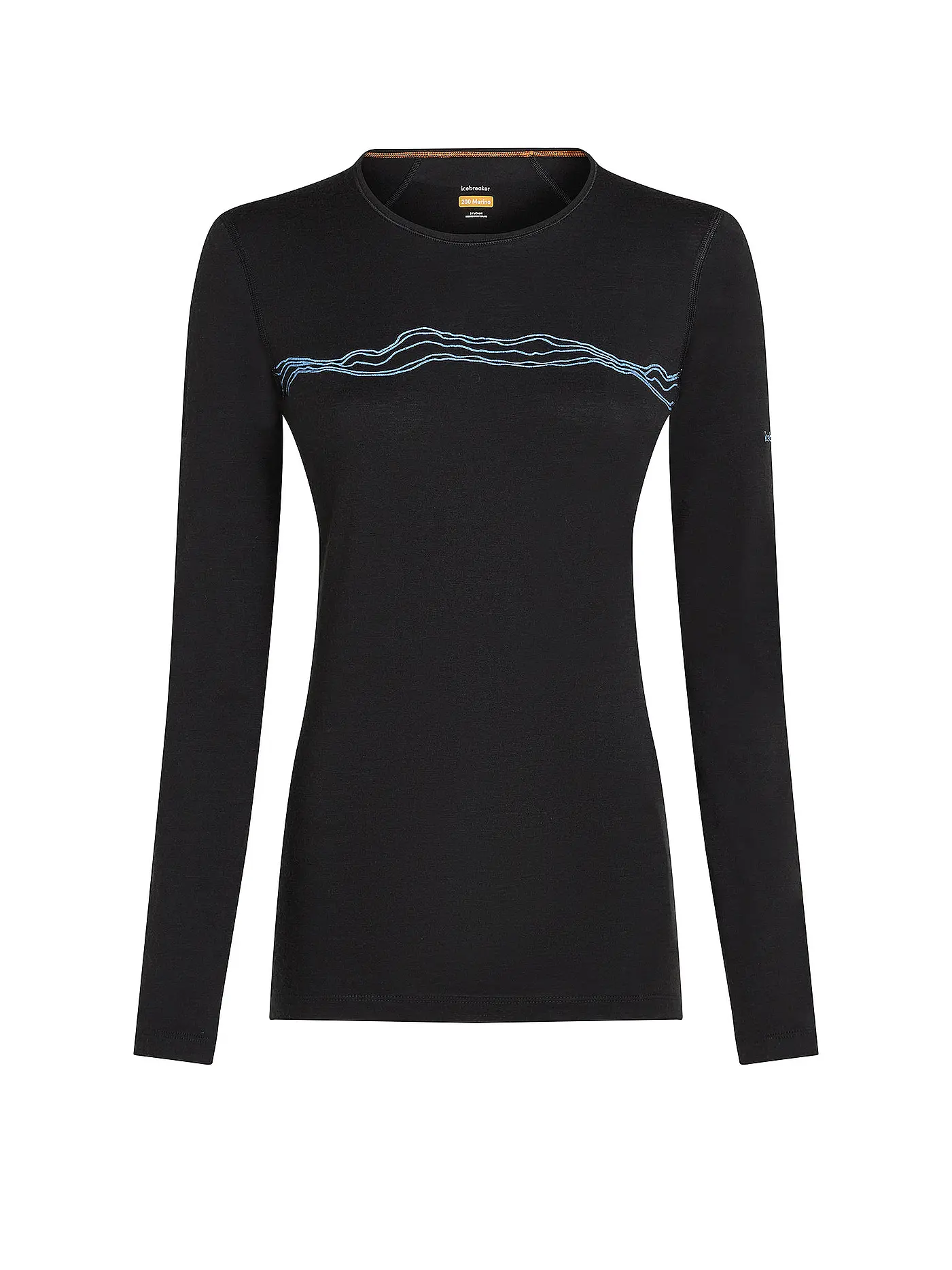 ICEBREAKER | Damen Funktionsshirt Mountain Pulse 200 | schwarz