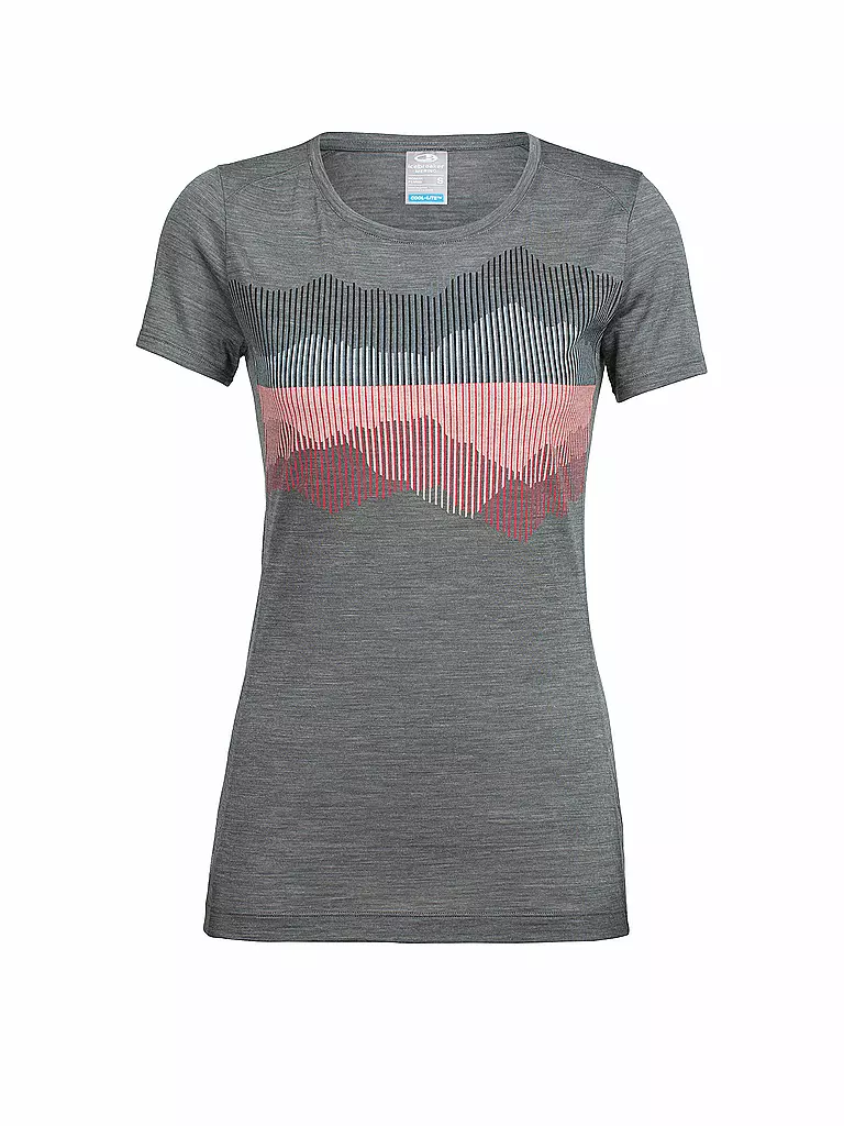 ICEBREAKER | Damen Funktionsshirt Sphere SS Low Crewe Cook Reflected Cool-Lite™ | grau