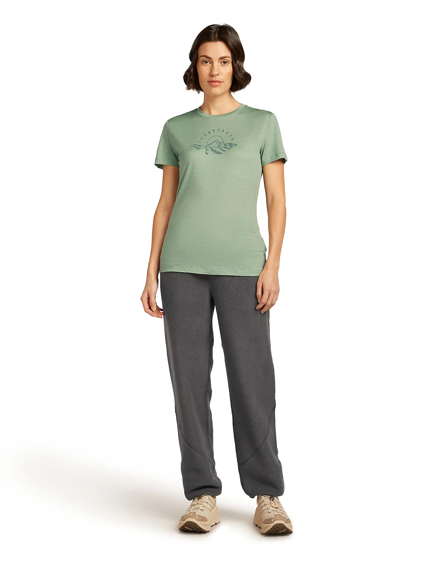 ICEBREAKER | Damen Funktionsshirt Sundrise 150 Tech | hellgrün