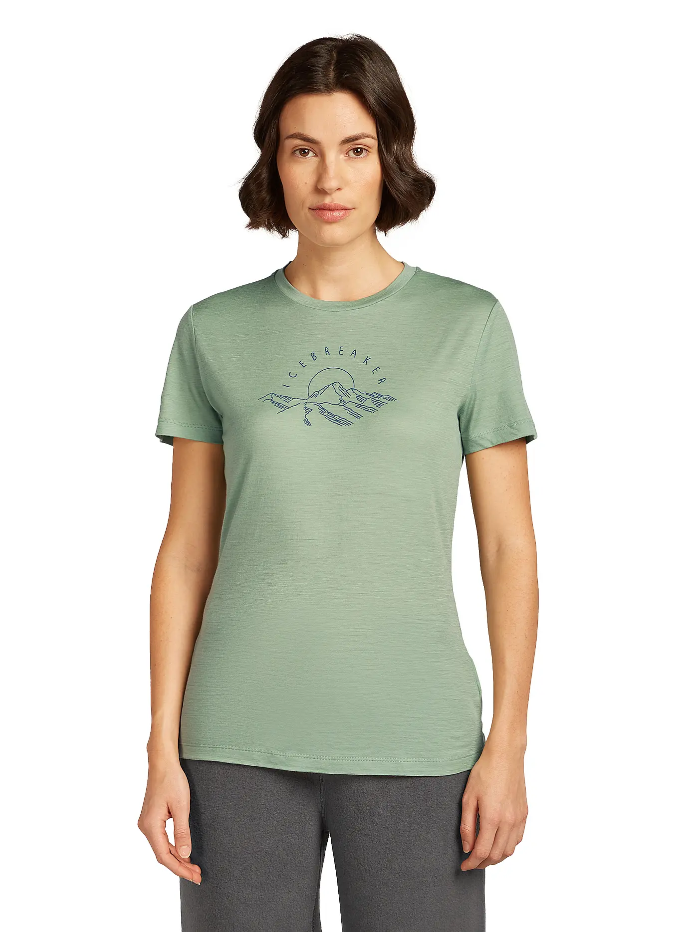 ICEBREAKER | Damen Funktionsshirt Sundrise 150 Tech | hellgrün
