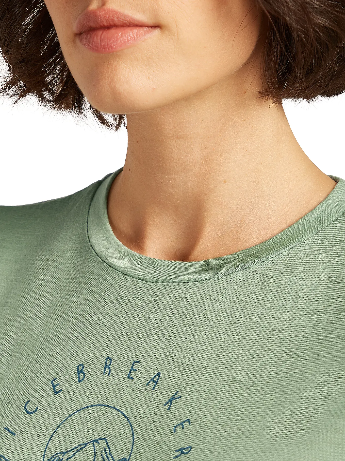 ICEBREAKER | Damen Funktionsshirt Sundrise 150 Tech | hellgrün