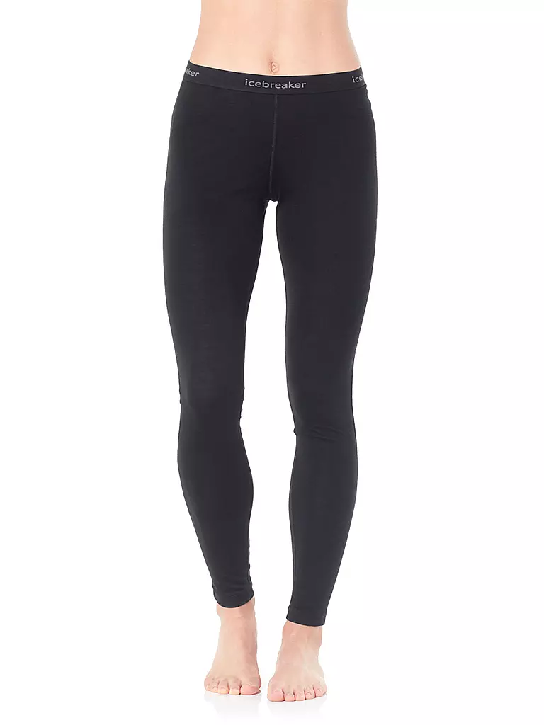 ICEBREAKER | Damen Legging Merino 200 Oasis | schwarz